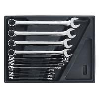sealey tbt37 tool tray with combination spanner set 12pc metric