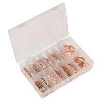 sealey ab020cw copper sealing washer assortment 250pc metric