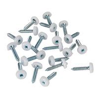 sealey ptnp5 number plate screw plastic enclosed head 48 x 24mm 