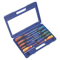 Sealey AK4303 Screwdriver Set with Carry-case 11pc Gripmax