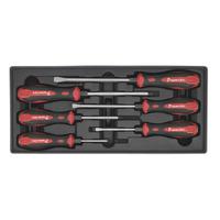 Sealey TBT29 Tool Tray with Hammer-thru Screwdriver Set 6pc