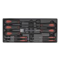Sealey TBT23 Tool Tray with Scraper Set 9pc