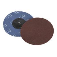 sealey ptcqc75120 quick change sanding disc 75mm 120grit pack of 10