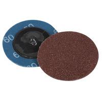 sealey ptcqc5060 quick change sanding disc 50mm 60grit pack of 10