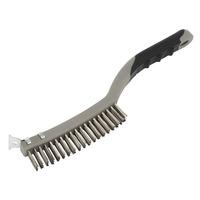 sealey wb105 wire brush with stainless steel fill amp scraper