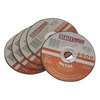 Sealey PTC/100CET5 Cutting Disc Ø100 x 1mm 16mm Bore - Pack Of 5