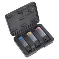 sealey sx039 alloy wheel ultra power impact socket set 3pc 12sq 