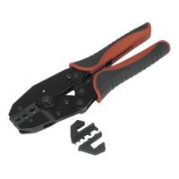 Sealey AK3857 Ratchet Crimping Tool Interchangeable Jaws