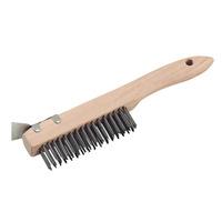 Sealey WB03 Wire Brush with Steel Fill and Scraper 260mm