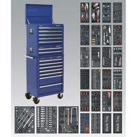 Sealey SPTCCOMBO1 Tool Chest Combi 14 Drawer BB Runners Blue & 117...