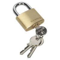 sealey pl101 brass body padlock 40mm