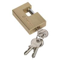 Sealey PL108 Brass Body Shutter Padlock 60mm