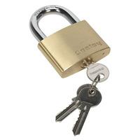 sealey pl103 brass body padlock 60mm