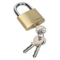 Sealey PL102 Brass Body Padlock 50mm