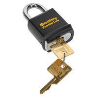 sealey pl501 steel body padlock 46mm