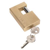 Sealey PL209 Brass Shutter Padlock 76mm