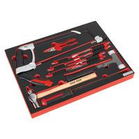 Sealey TBTP06UK Tool Tray with Hacksaw, Hammers & Punches 13pc