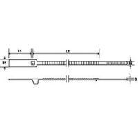 Security Seal, Cable Tie, Red, 1 pc(s)x, HellermannTyton S20-N66-RD-D1 143-03012