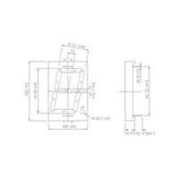 Seven-segment display Green 57 mm 8.6 V, 4.4 V No. of digits: 1 Kingbright SC23-12GWA