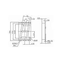 Seven-segment display Yellow 14.22 mm 2.1 V No. of digits: 1 Broadcom HDSM-531F