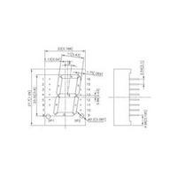 Seven-segment display Red 20 mm 2.25 V No. of digits: 1 Kingbright SA08-11HWA