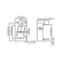 Seven-segment display Green 14 mm 2.2 V No. of digits: 1 Kingbright SC56-11GWA