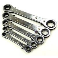 Set Of 5 Af Flat Ratchet Ring Spanners.