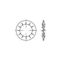 Serrated washers Inside diameter: 10.5 mm DIN 6798 Spring steel 250 pc(s) TOOLCRAFT 138431