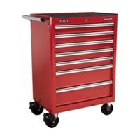 Sealey AP33479 Rollcab 7 Drawer with Ball Bearing Runners ? Red