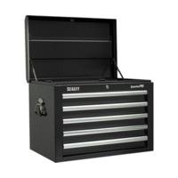 Sealey AP26059TB Topchest 5 Drawer with Ball Bearing Runners - Black