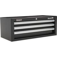 Sealey AP33339B Add-On Chest 3 Drawer with Ball Bearing Runners - Black