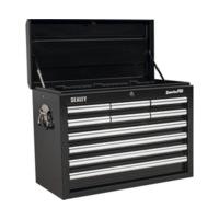 Sealey AP33109B Topchest 10 Drawer with Ball Bearing Runners - Black