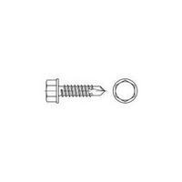 Self-tapping screws 6.3 mm 60 mm Hex head DIN 7504 Steel zinc galvanized 250 pc(s) TOOLCRAFT 141394