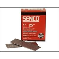 Senco Straight Brad Nails Galvanised 16G x 25mm Pack 2, 000