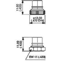 sealing cap nickel coated black apem u1401 u1401 1 pcs