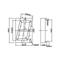 Seven-segment display Green 100 mm 8 V, 4 V No. of digits: 1 Kingbright SA40-19SGWA