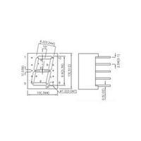 seven segment display red 10 mm 2 v no of digits 1 kingbright sa39 11e ...