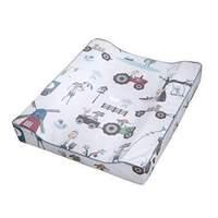 sebra changing pillow blue farm