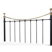 serene furnishings ethan black and brass headboard 4 6 double black me ...