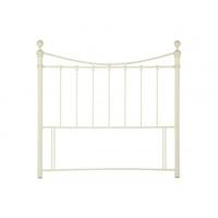 Serene Furnishings Ethan Ivory Gloss 6\' Super King Ivory Gloss Metal Headboard