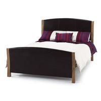 serene milano 5ft kingsize leather bedstead