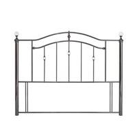 serene furnishings ashley 6 super king black nickel metal headboard