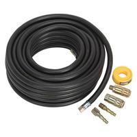 sealey ahk01 air hose kit 15mtr x 8mm with connectors