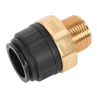 sealey cas28bsa 28mm x 1bspt brass straight adaptor