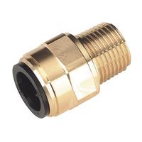 sealey cas15bsa 15mm x 12bspt brass straight adaptor