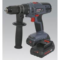 Sealey CP6018V Cordless Li Hammer Drill/Driver 18V Super Torque 1h...