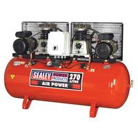 Sealey SAC2276B Compressor 270ltr Belt Drive 2 x 3hp with Cast Cyl...