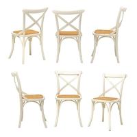 Set of 6 Painted Bistro Chairs