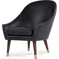 Seattle Armchair, Black Premium Leather