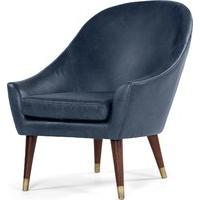 Seattle Armchair, Oxford Blue Premium Leather